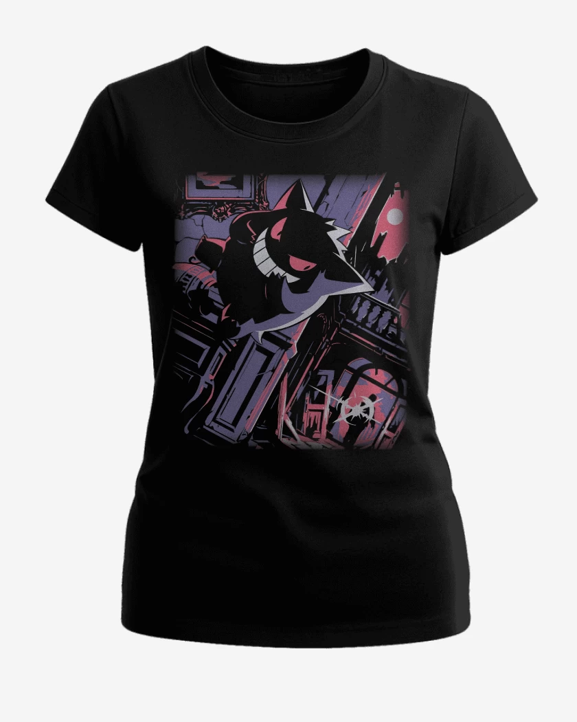 Polera de Mujer Negro de Gengar TCG Pocket