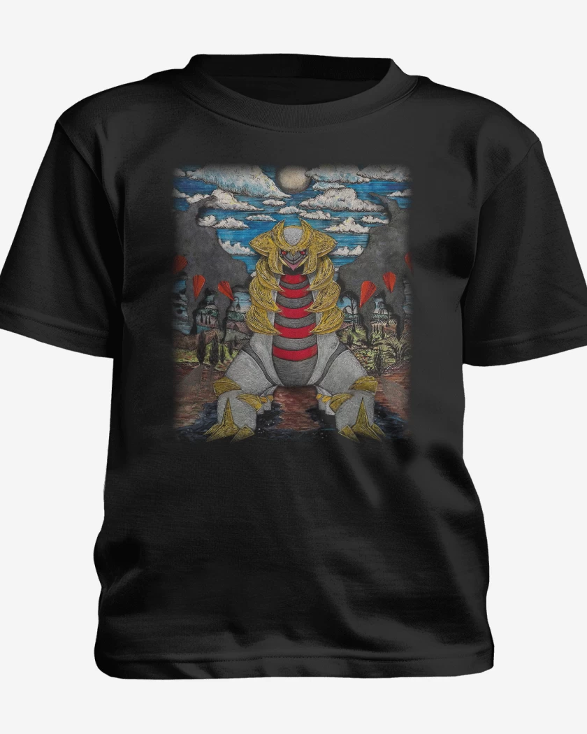 Polera de niño Negro de Giratina TCG Pocket