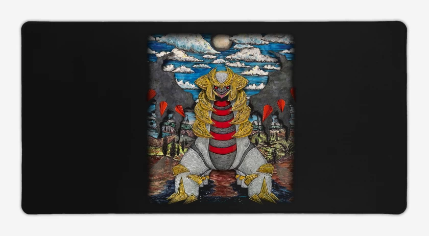 Mouse pad Gamer Negro de Giratina TCG Pocket