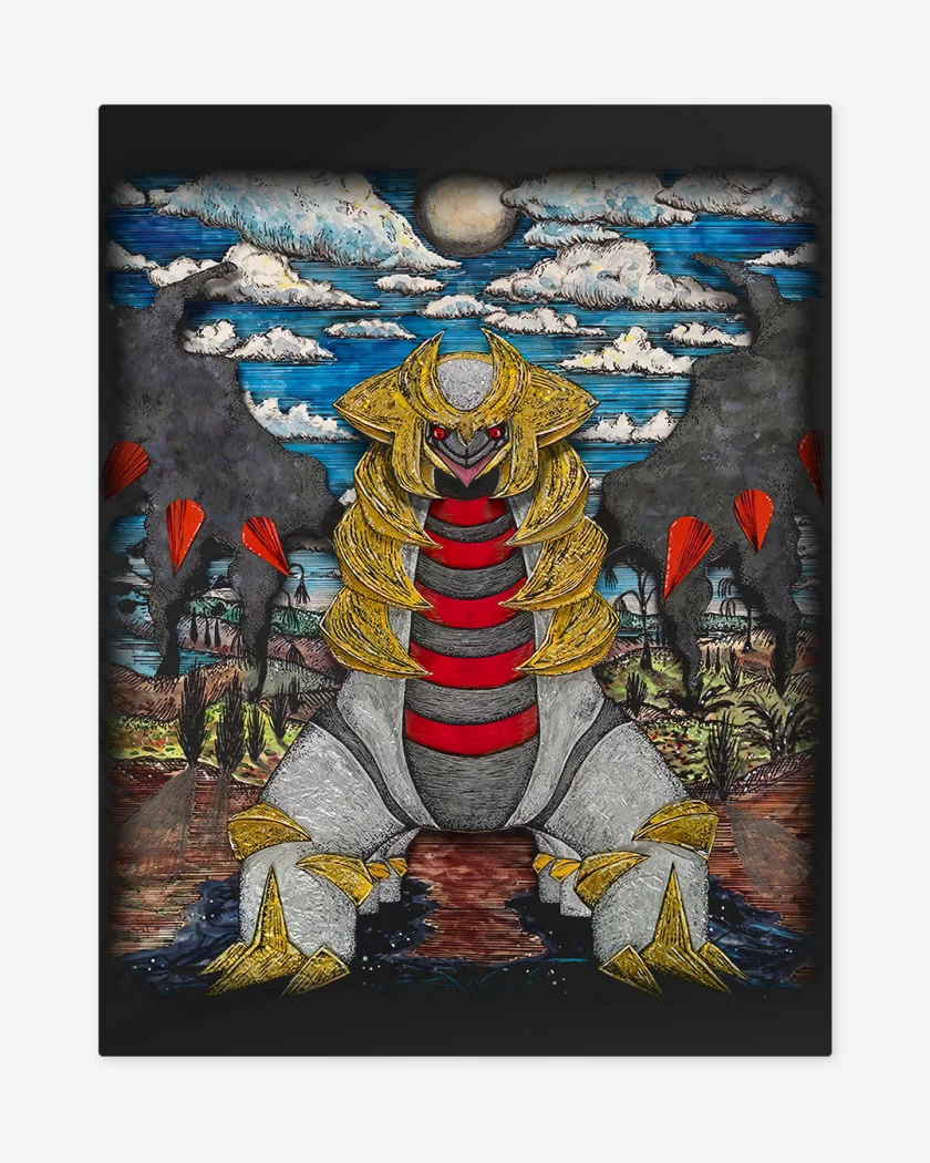 Print metalico Negro de Giratina TCG Pocket