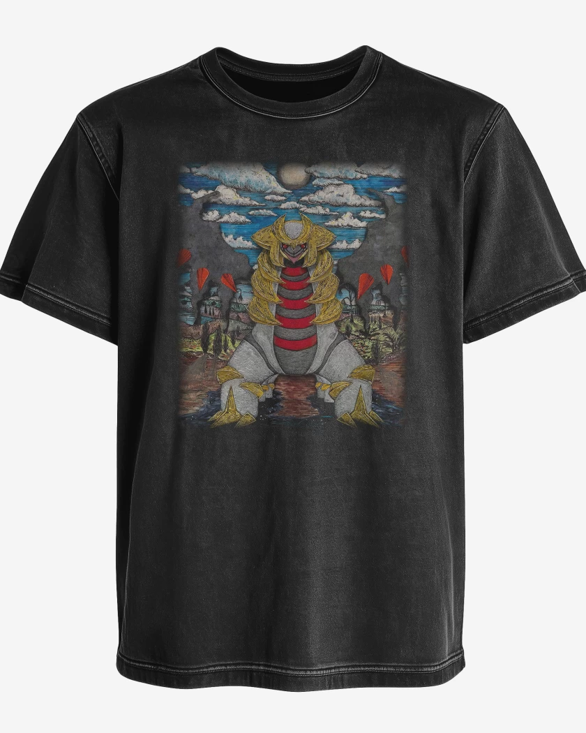 Polera desgastada Negro de Giratina TCG Pocket