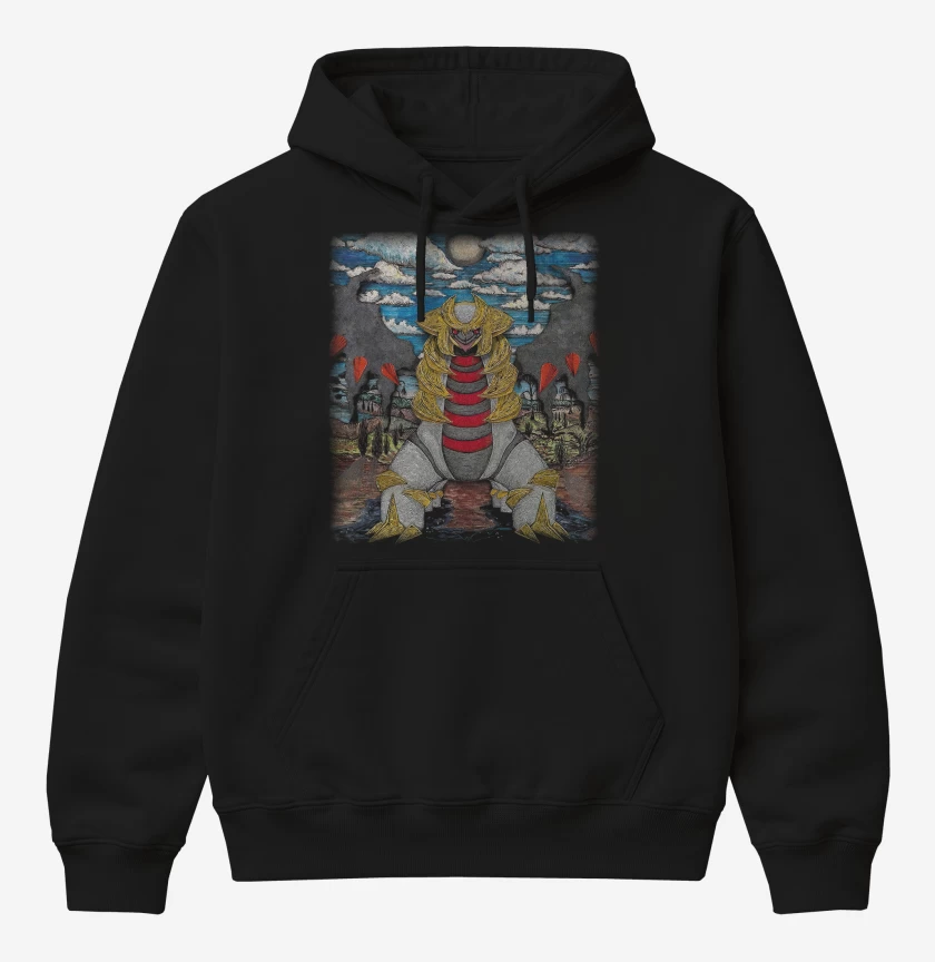 Poleron Canguro básico Negro de Giratina TCG Pocket