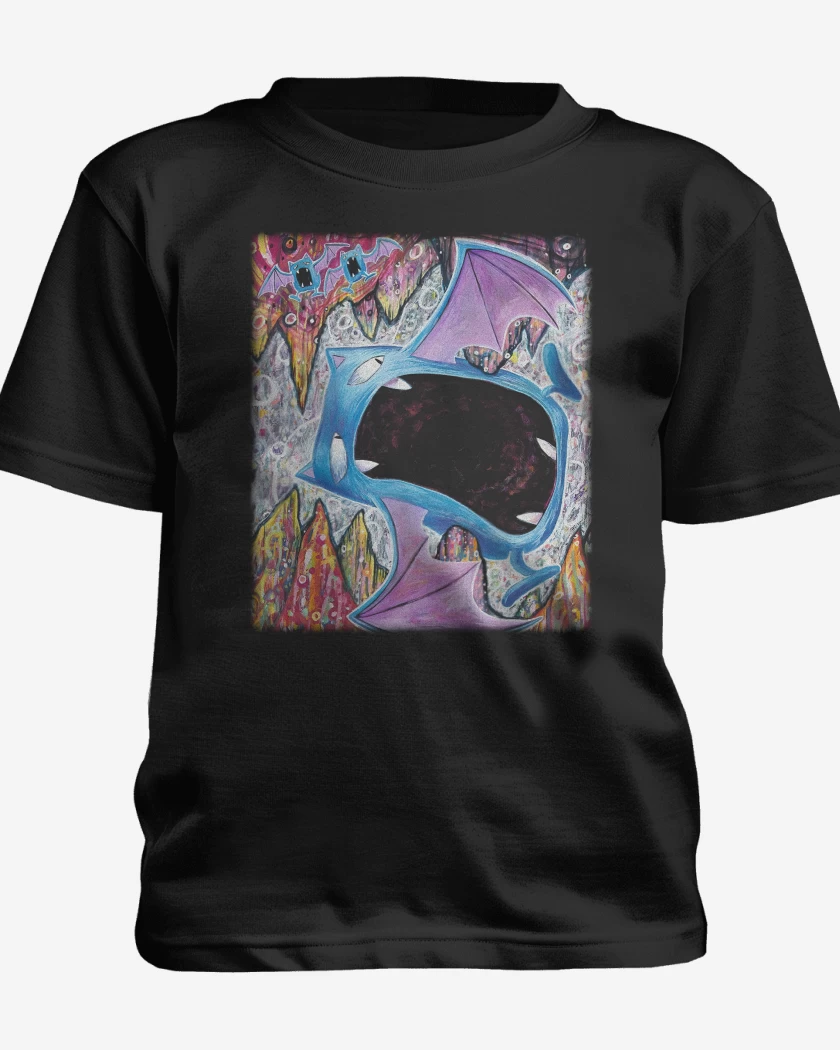 Polera de niño Negro de golbat TCG Pocket