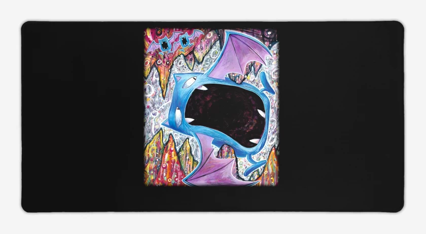 Mouse pad Gamer Negro de golbat TCG Pocket