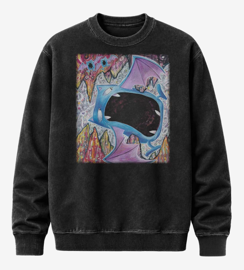 Poleron Polo Acid Wash Negro de golbat TCG Pocket