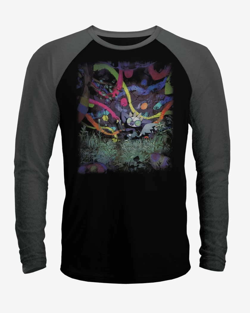 Polera Raglan Negro / Negro Heather de grafaiai TCG Pocket