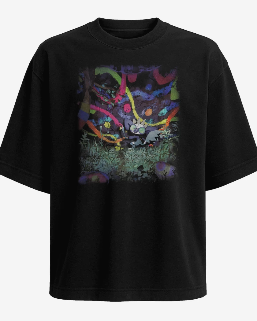 Polera Oversize Negro de grafaiai TCG Pocket