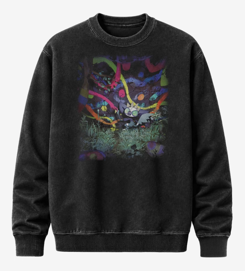 Poleron Polo Acid Wash Negro de grafaiai TCG Pocket