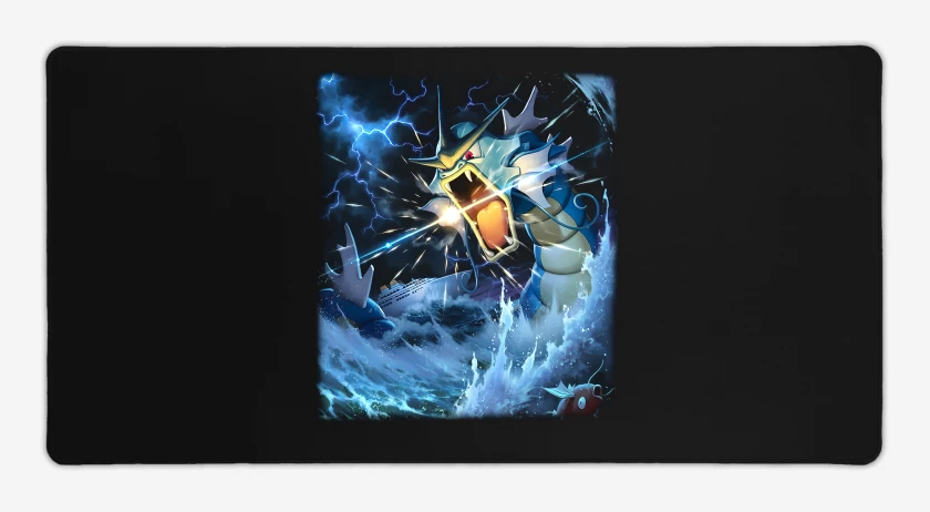 Mouse pad Gamer Negro de Gyarados TCG Pocket