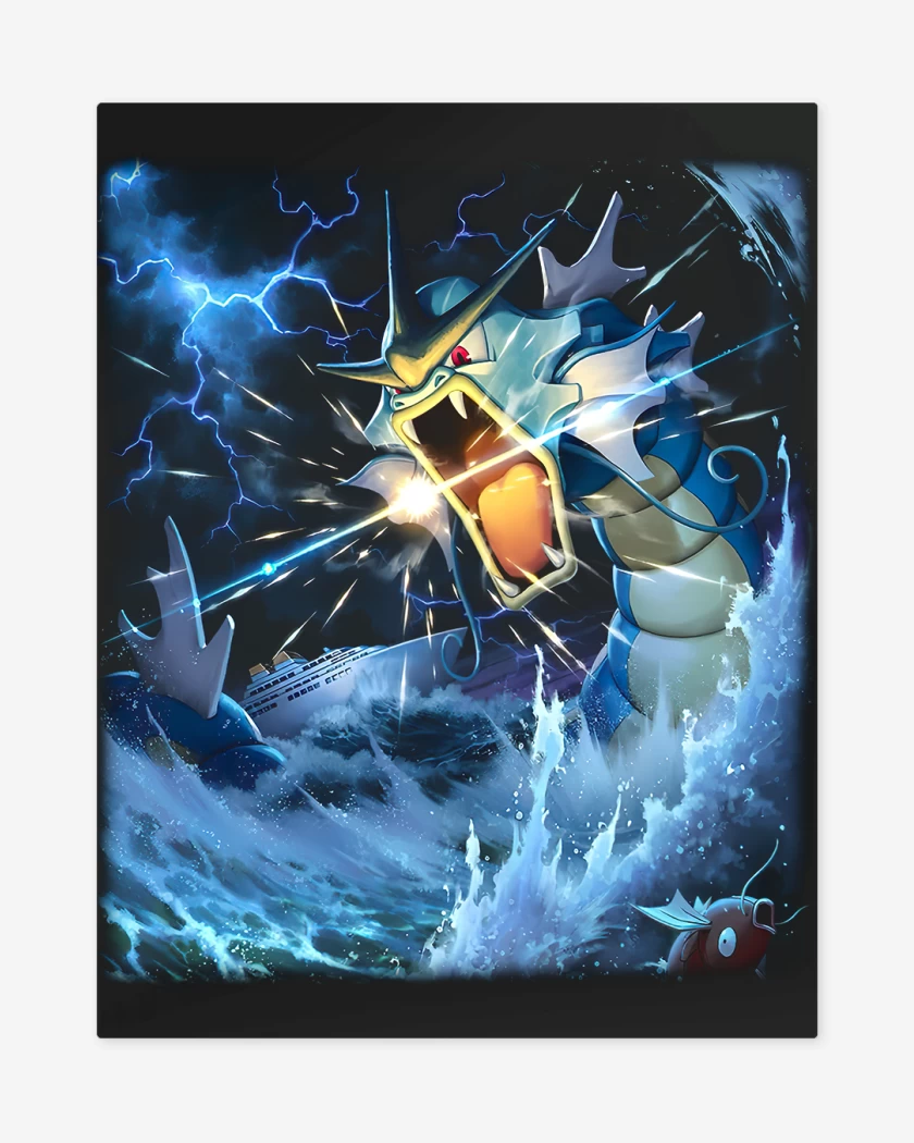 Print metalico Negro de Gyarados TCG Pocket
