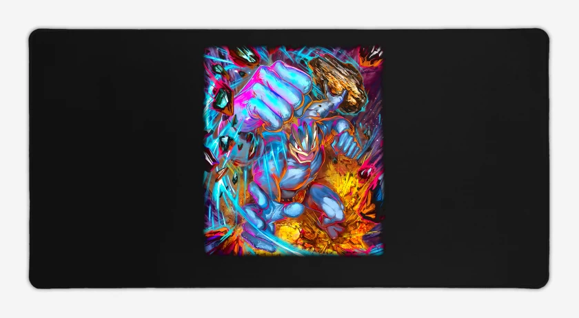 Mouse pad Gamer Negro de Machamp TCG Pocket