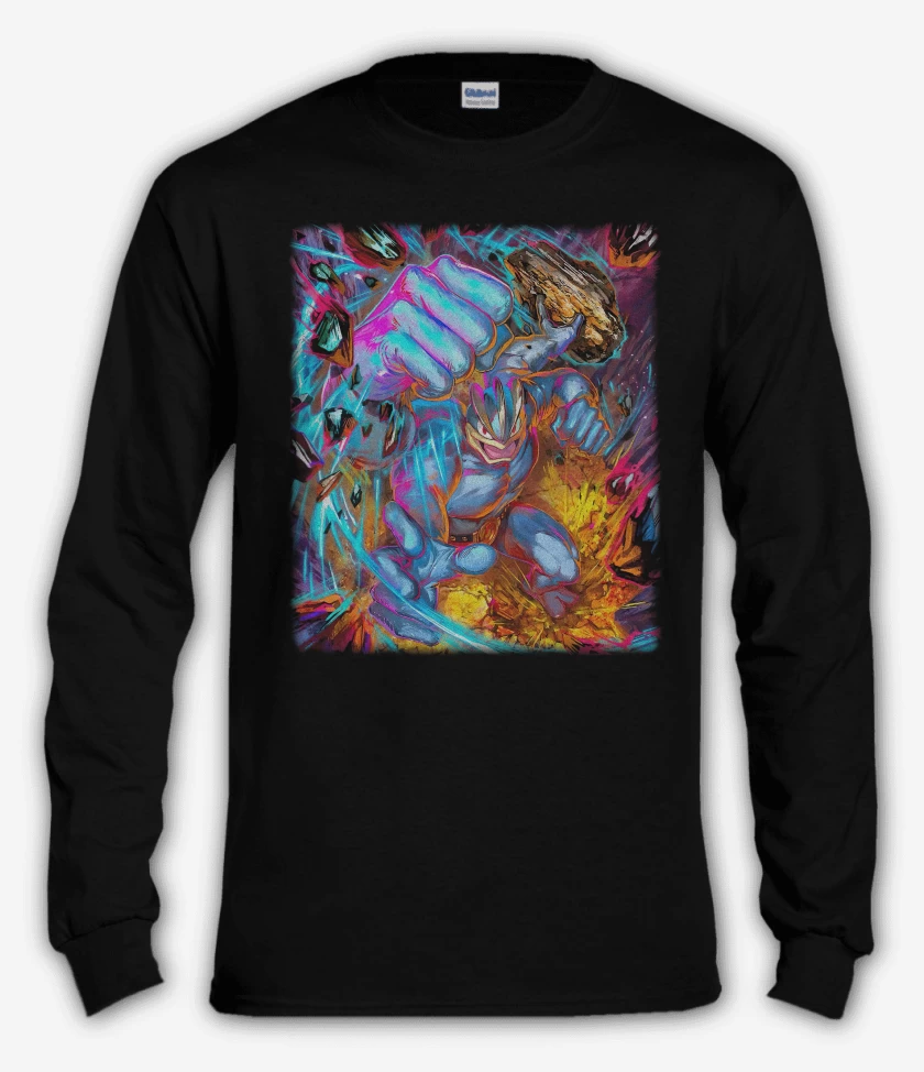 Polera manga larga Negro de Machamp TCG Pocket