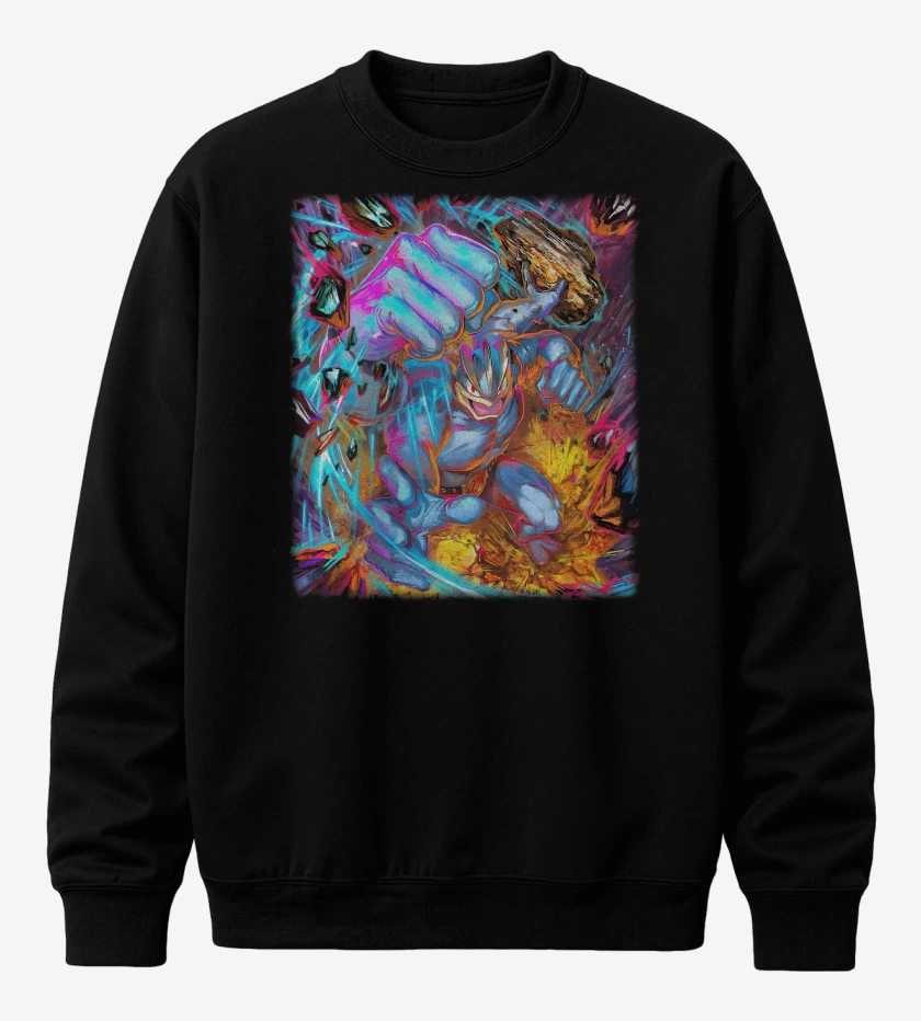 Poleron polo Negro de Machamp TCG Pocket