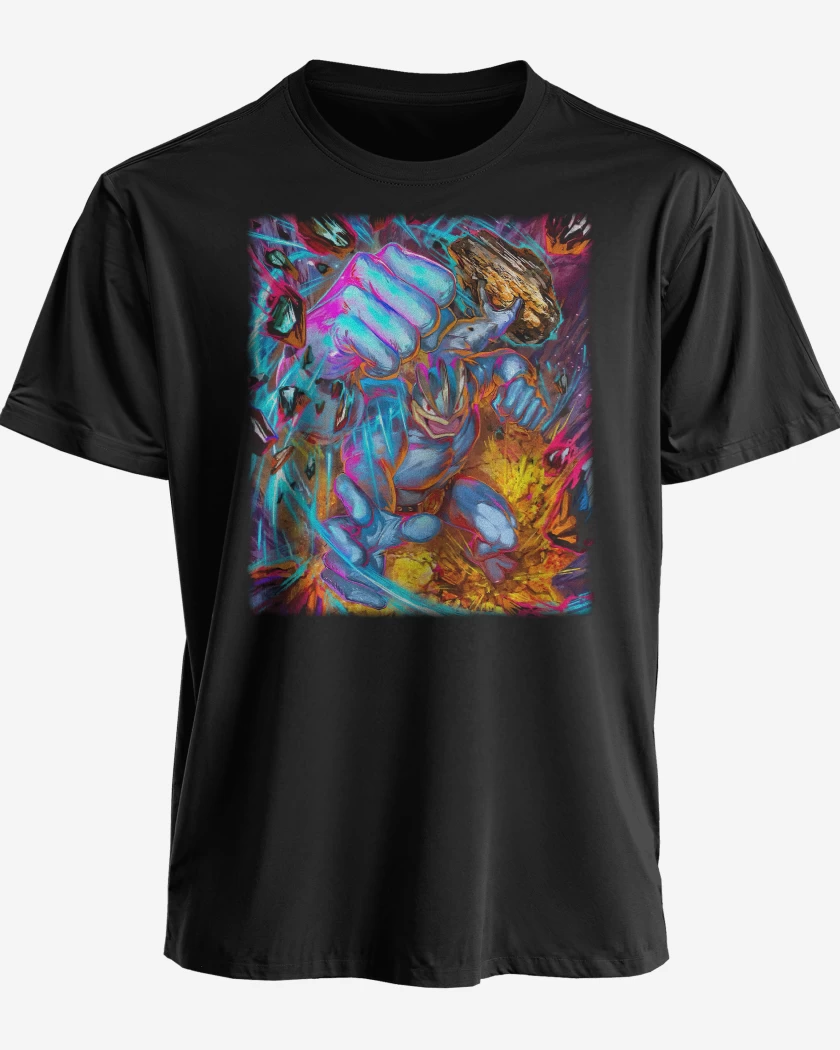 Polera premium Negro de Machamp TCG Pocket