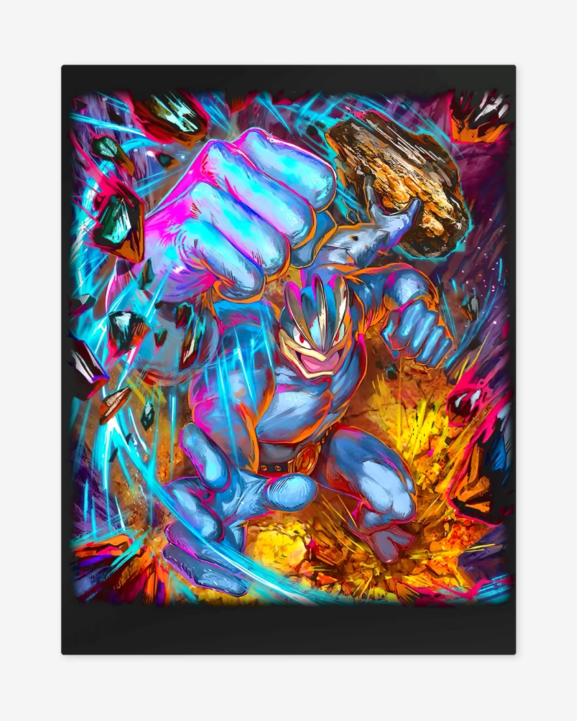 Print metalico Negro de Machamp TCG Pocket