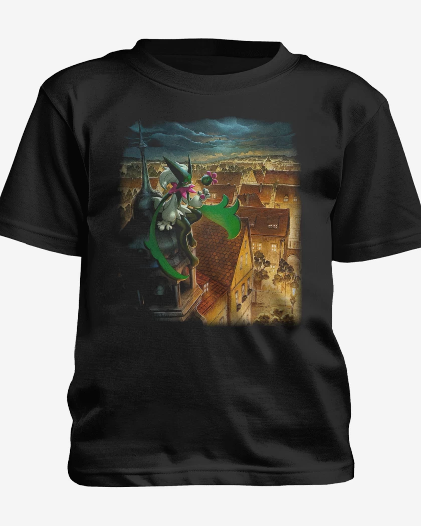 Polera de niño Negro de Meowscarada TCG Pocket
