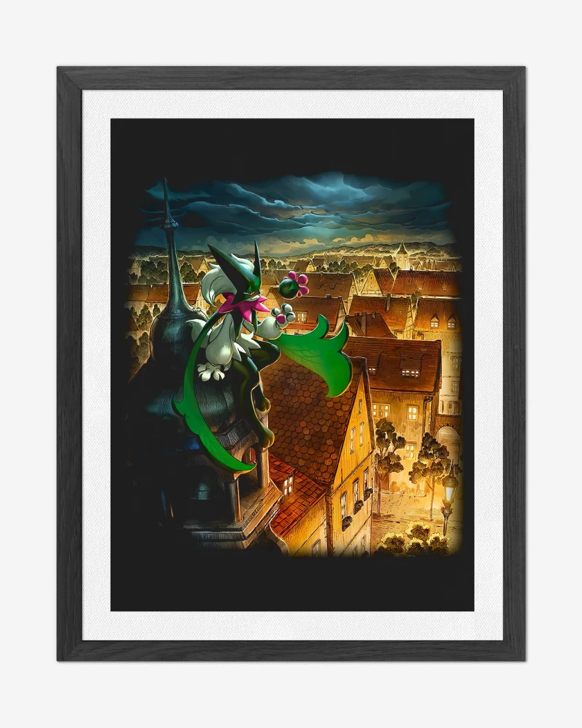 Cuadro decorativo Negro de Meowscarada TCG Pocket