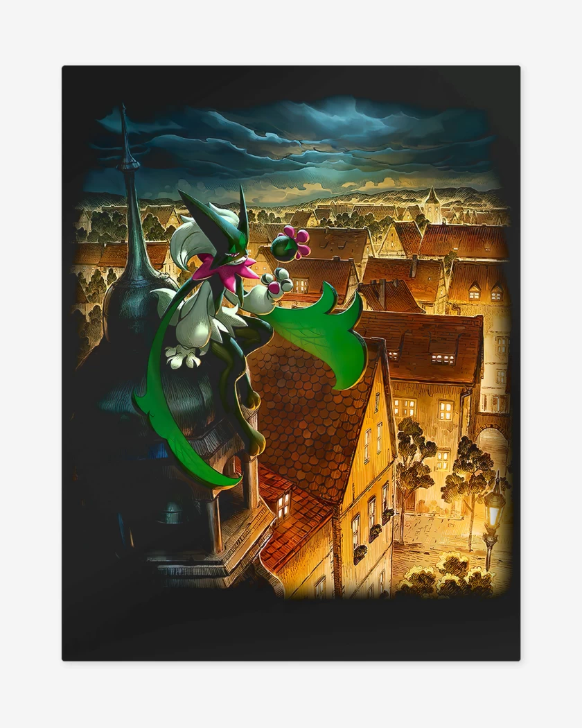 Print metalico Negro de Meowscarada TCG Pocket