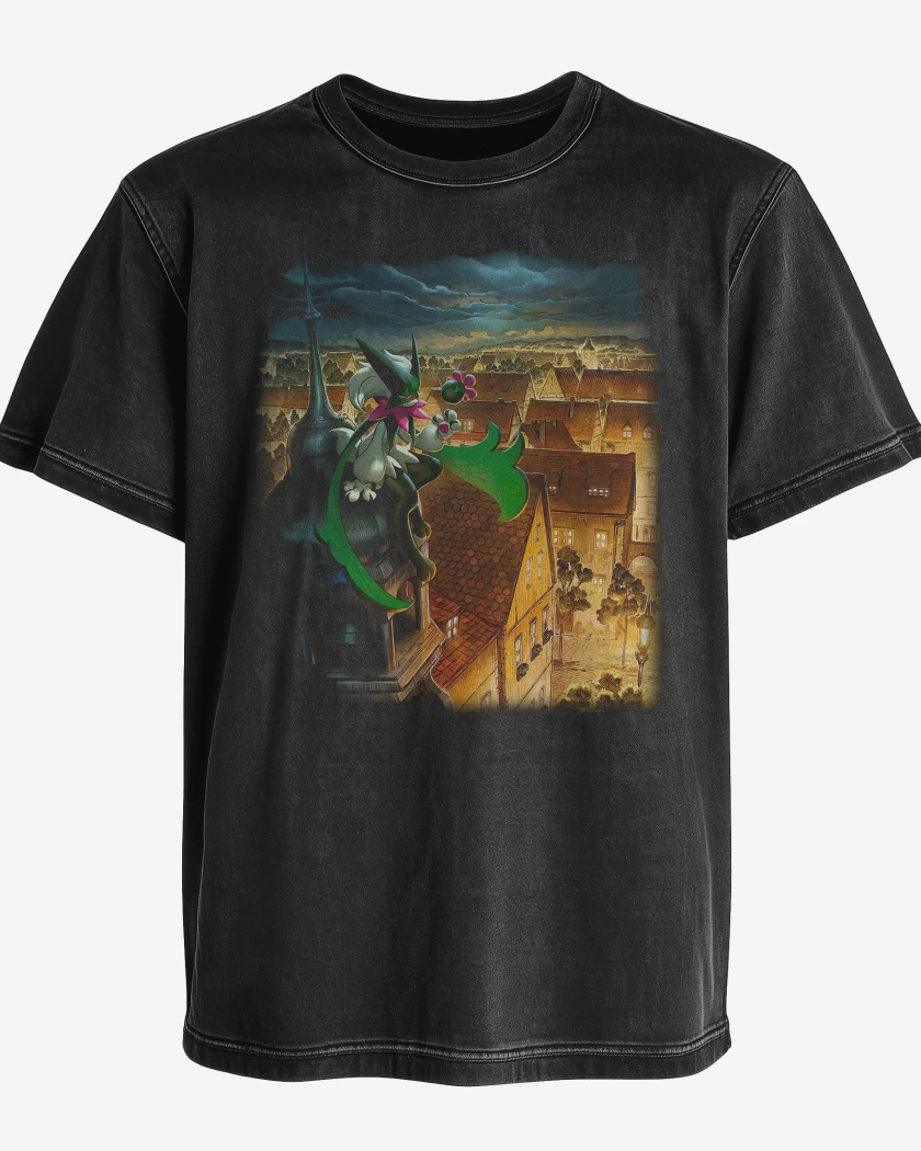 Polera desgastada Negro de Meowscarada TCG Pocket