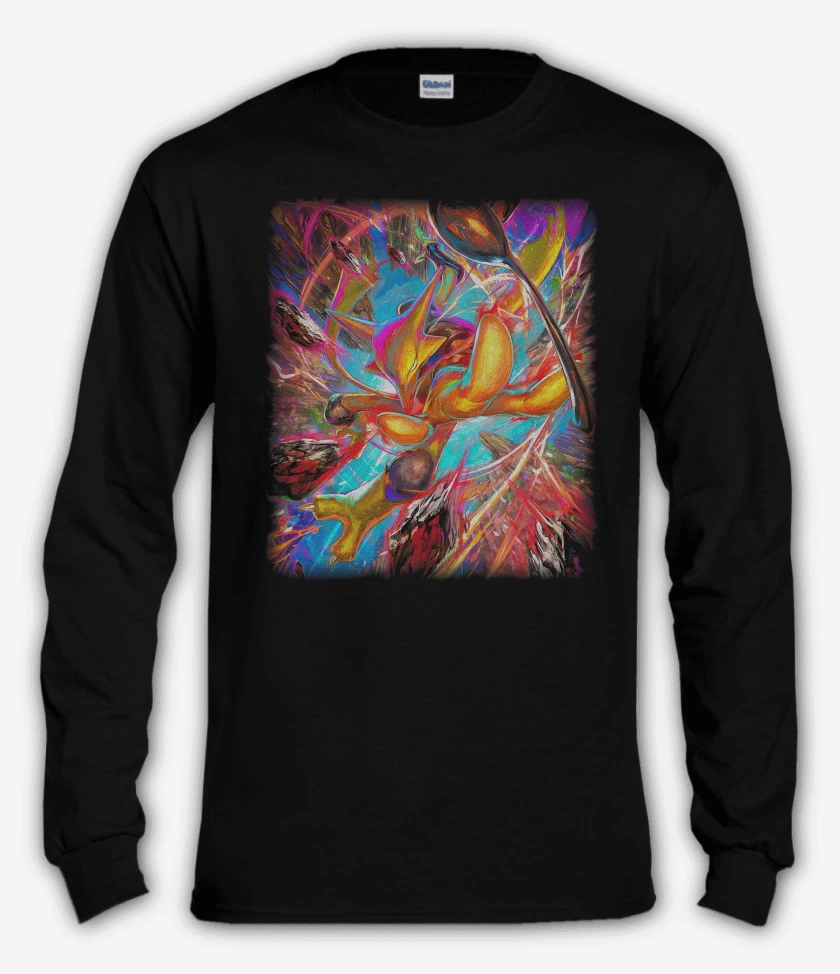Polera manga larga Negro de Alakazam TCG Pocket