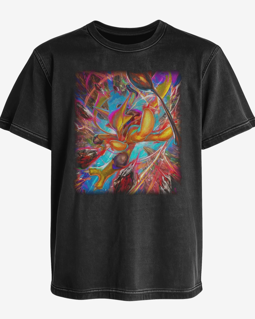 Polera desgastada Alakazam TCG Pocket