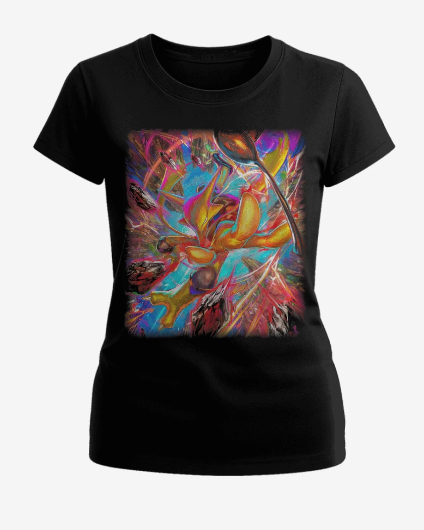 Polera de Mujer Negro de Alakazam TCG Pocket