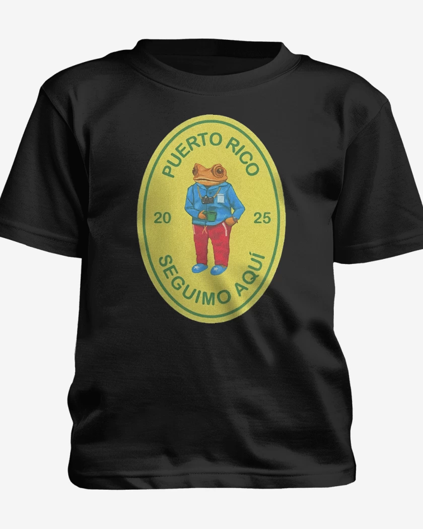 Polera de niño Negro de Bad Bunny Seguimos Aqui