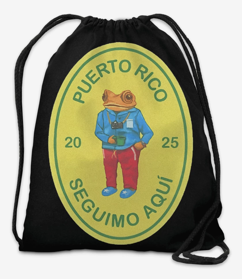 Mochila Negro de Bad Bunny Seguimos Aqui