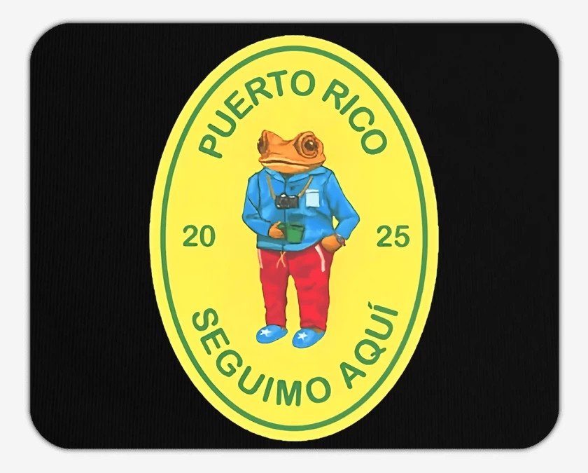 Mousepad Negro de Bad Bunny Seguimos Aqui