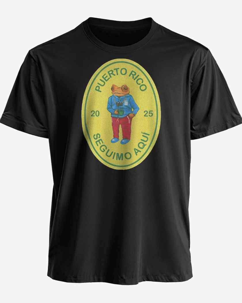 Polera premium Negro de Bad Bunny Seguimos Aqui