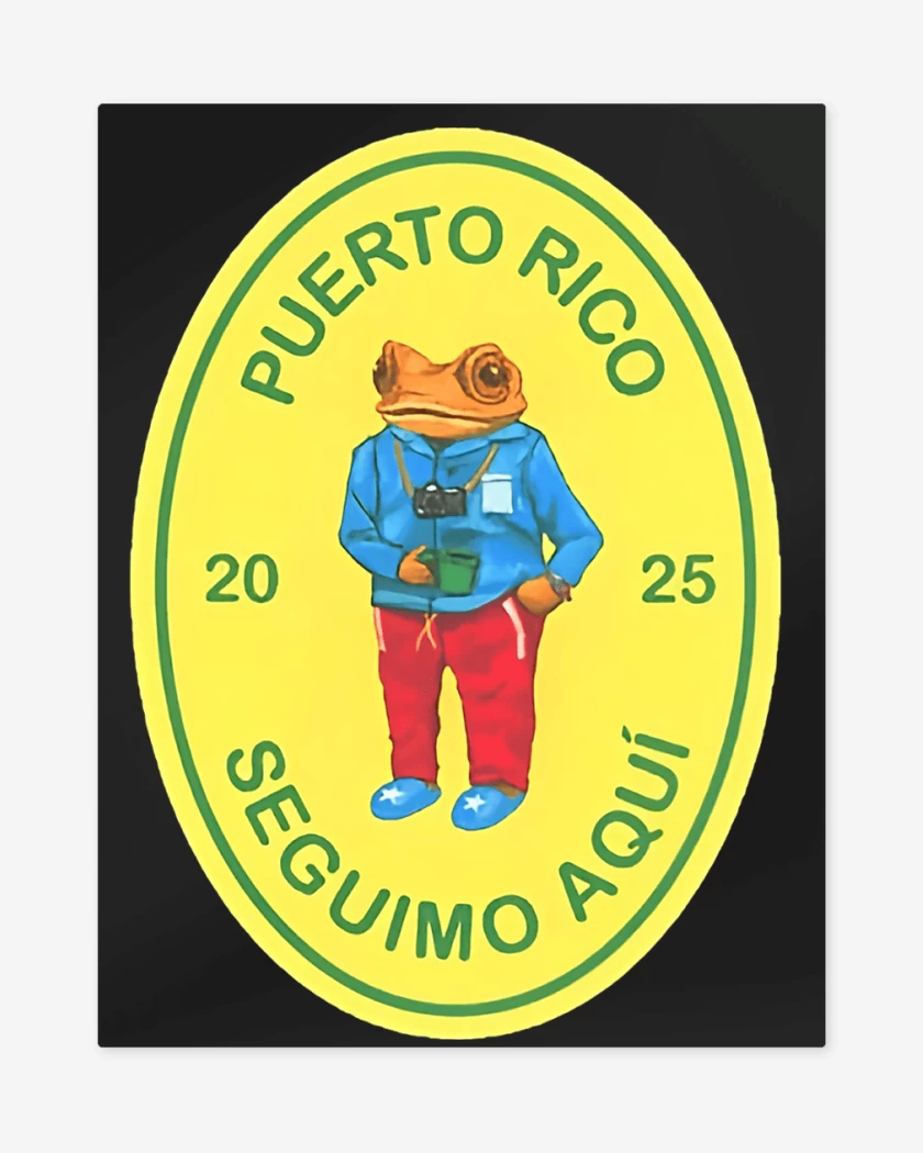 Print metalico Negro de Bad Bunny Seguimos Aqui