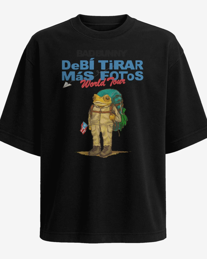 Polera Oversize Bad Bunny World Tour