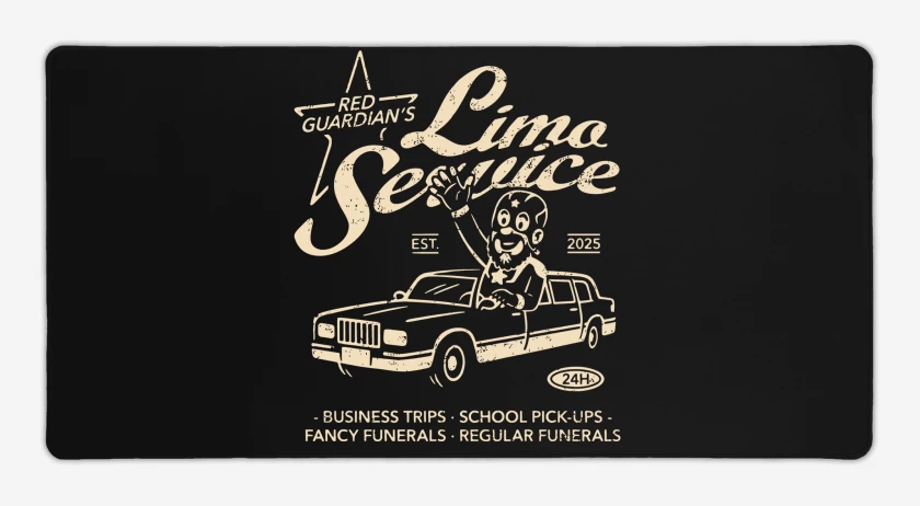 Mouse pad Gamer Red Guardian Limo