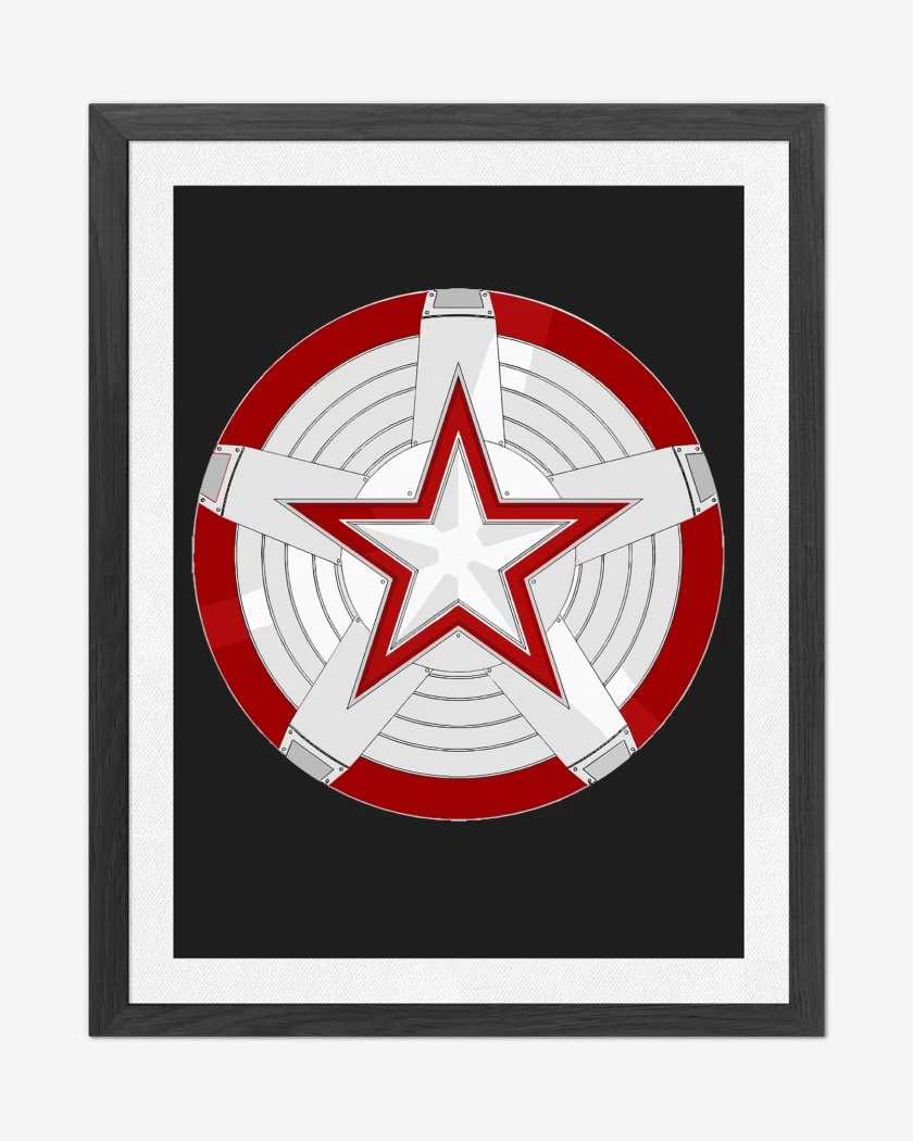 Cuadro decorativo Negro de Red Guardian Escudo