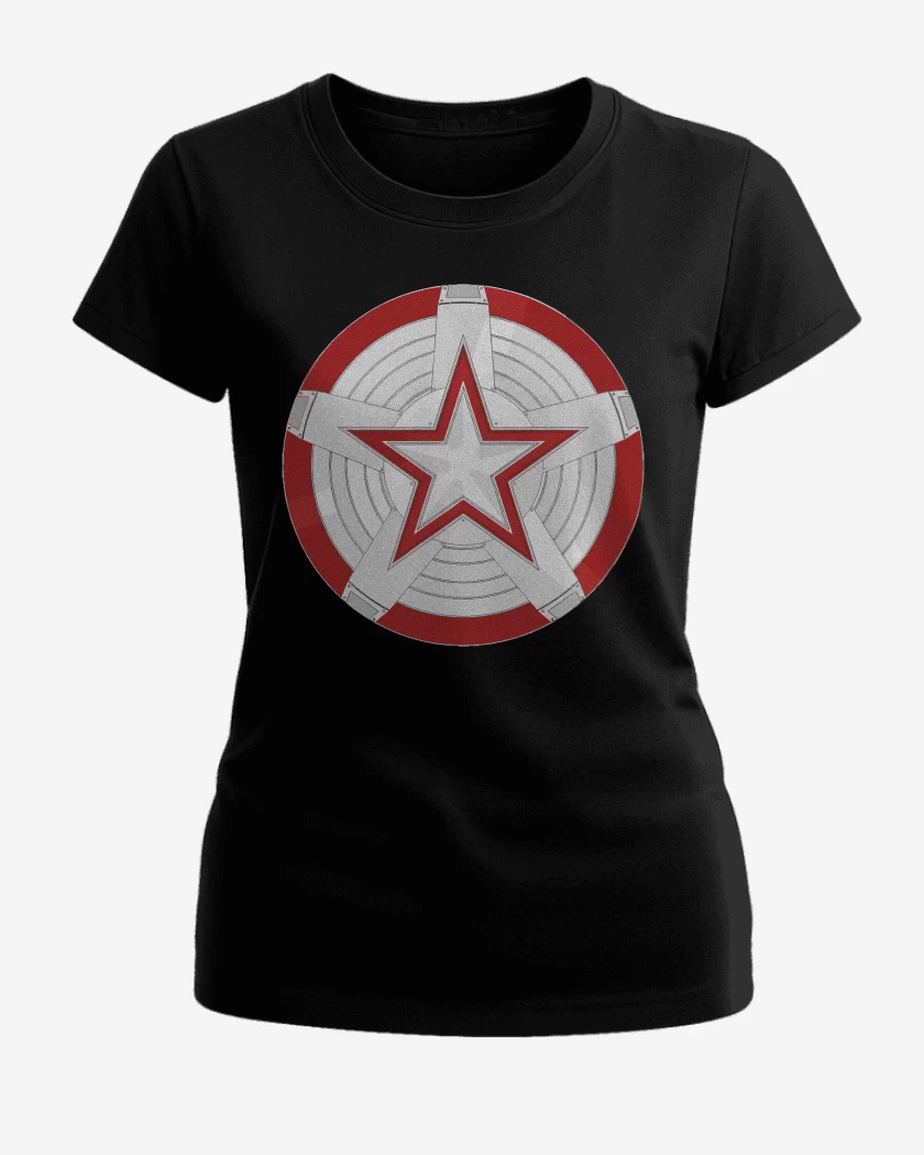 Polera de Mujer Negro de Red Guardian Escudo