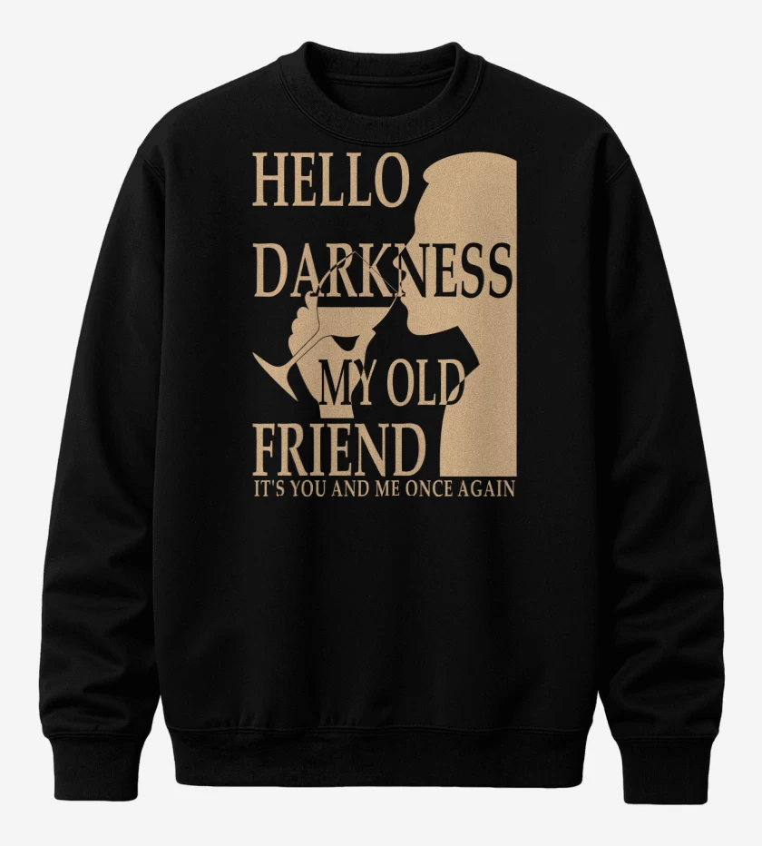 Poleron polo Hello Darkness My Old Friend