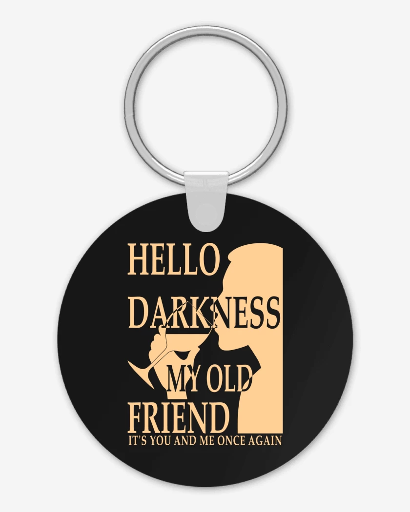 Llavero Hello Darkness My Old Friend