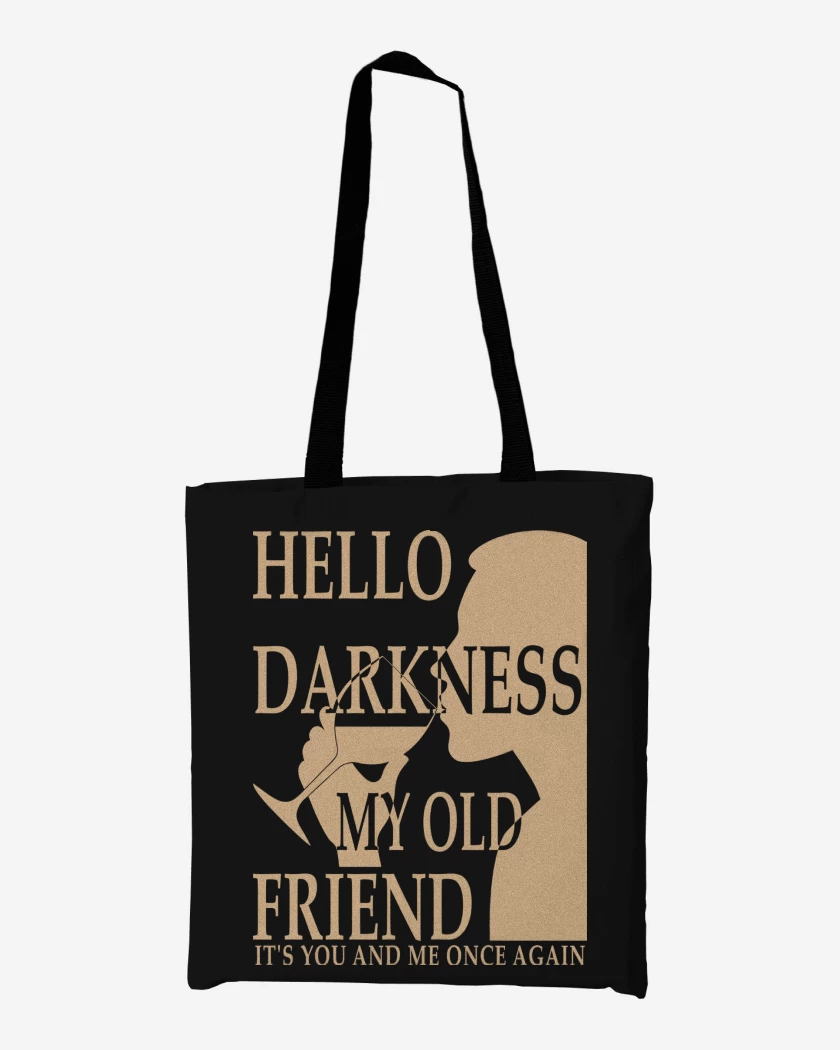 Totebag Hello Darkness My Old Friend