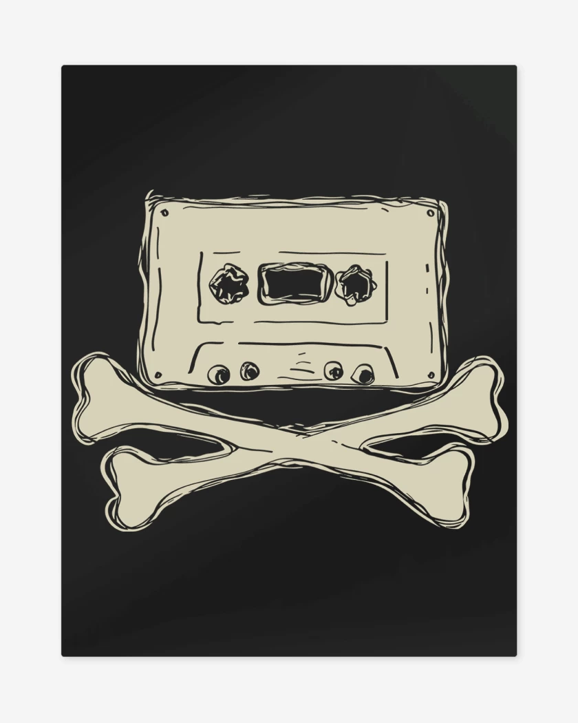Print metalico Cassette Pirata