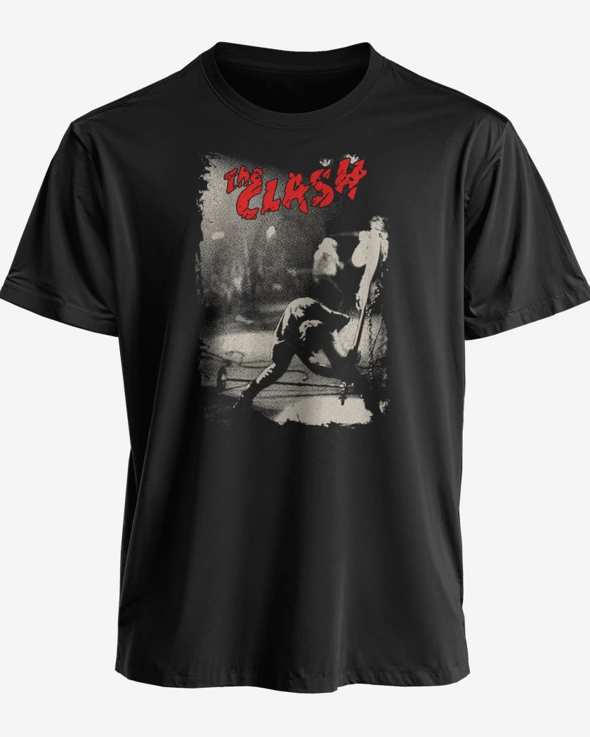 Polera premium Negro de The Clash 2