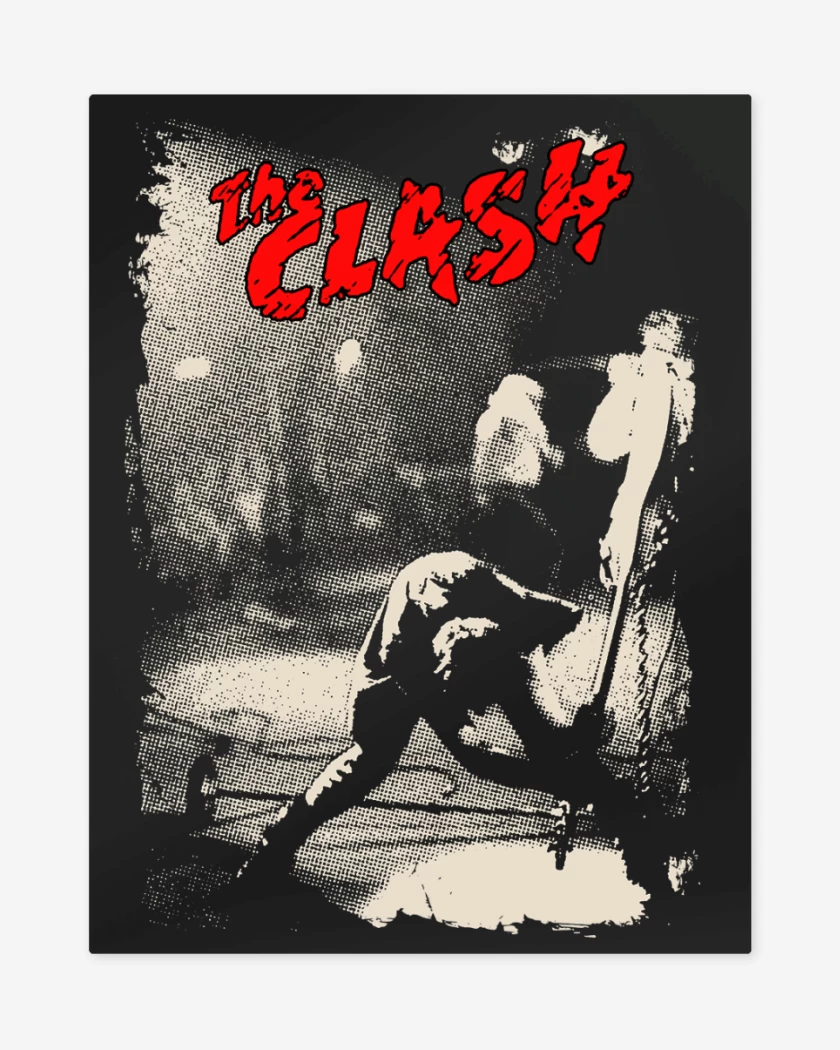 Print metalico Negro de The Clash 2