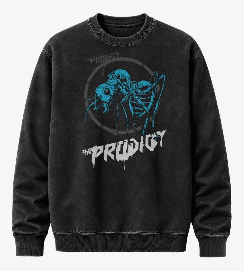 Poleron Polo Acid Wash Negro de The Prodigy