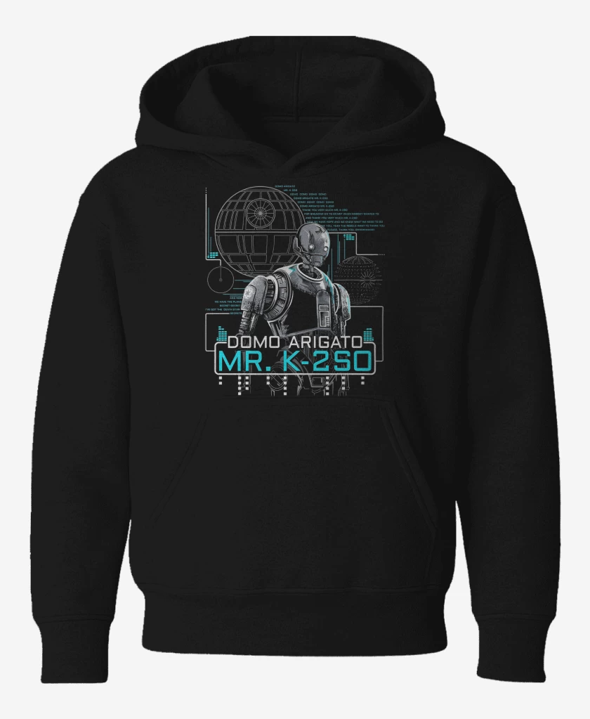 Poleron de niño Negro de Star Wars Mr K2SO