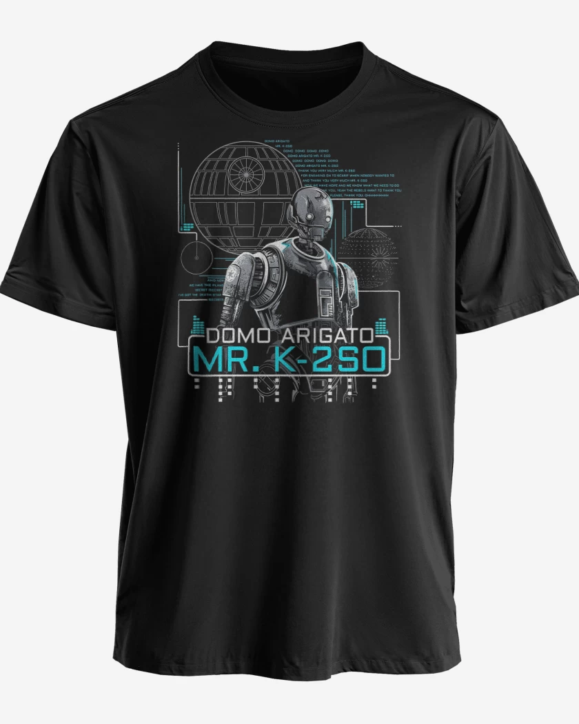 Polera premium Negro de Star Wars Mr K2SO