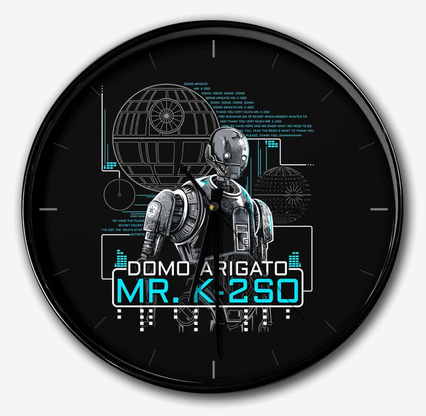 Reloj Negro de Star Wars Mr K2SO