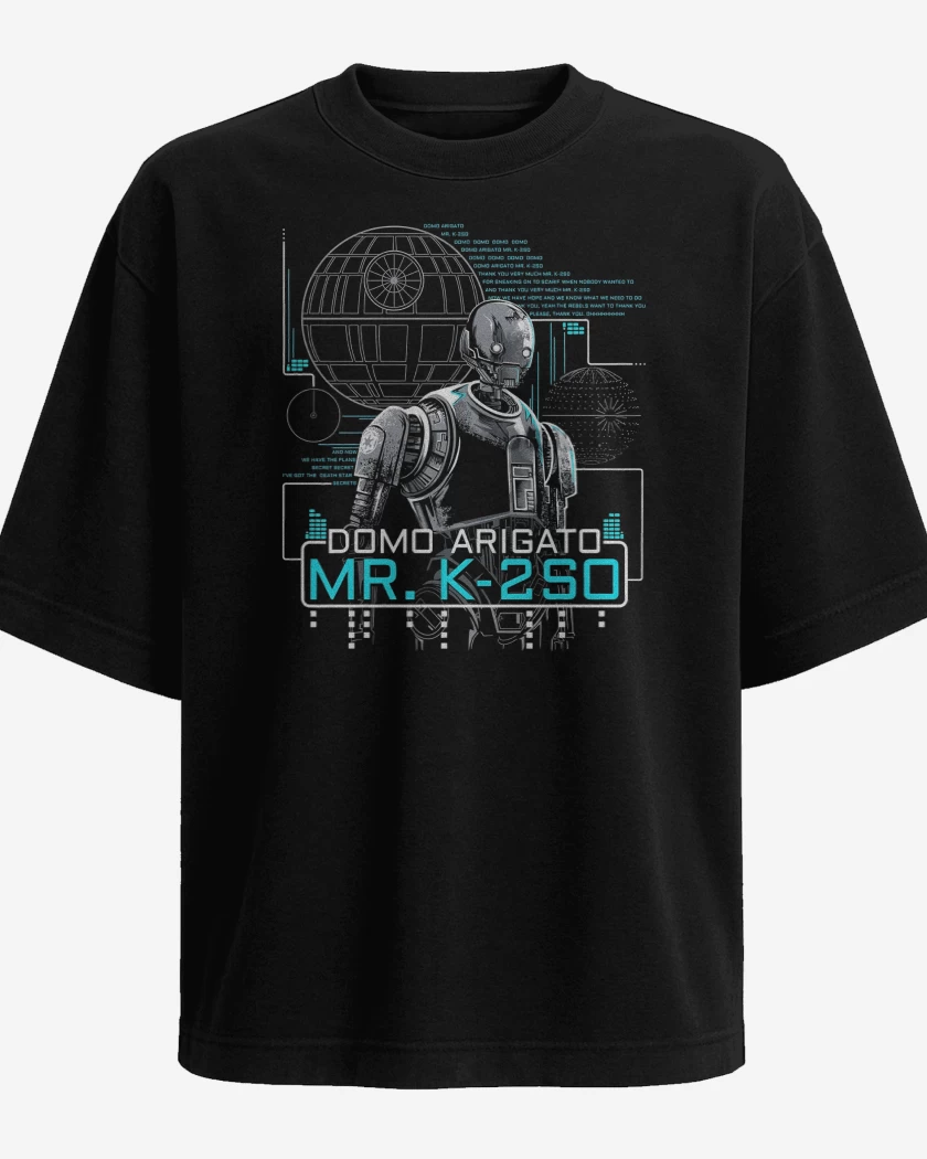 Polera Oversize Star Wars Mr K2SO