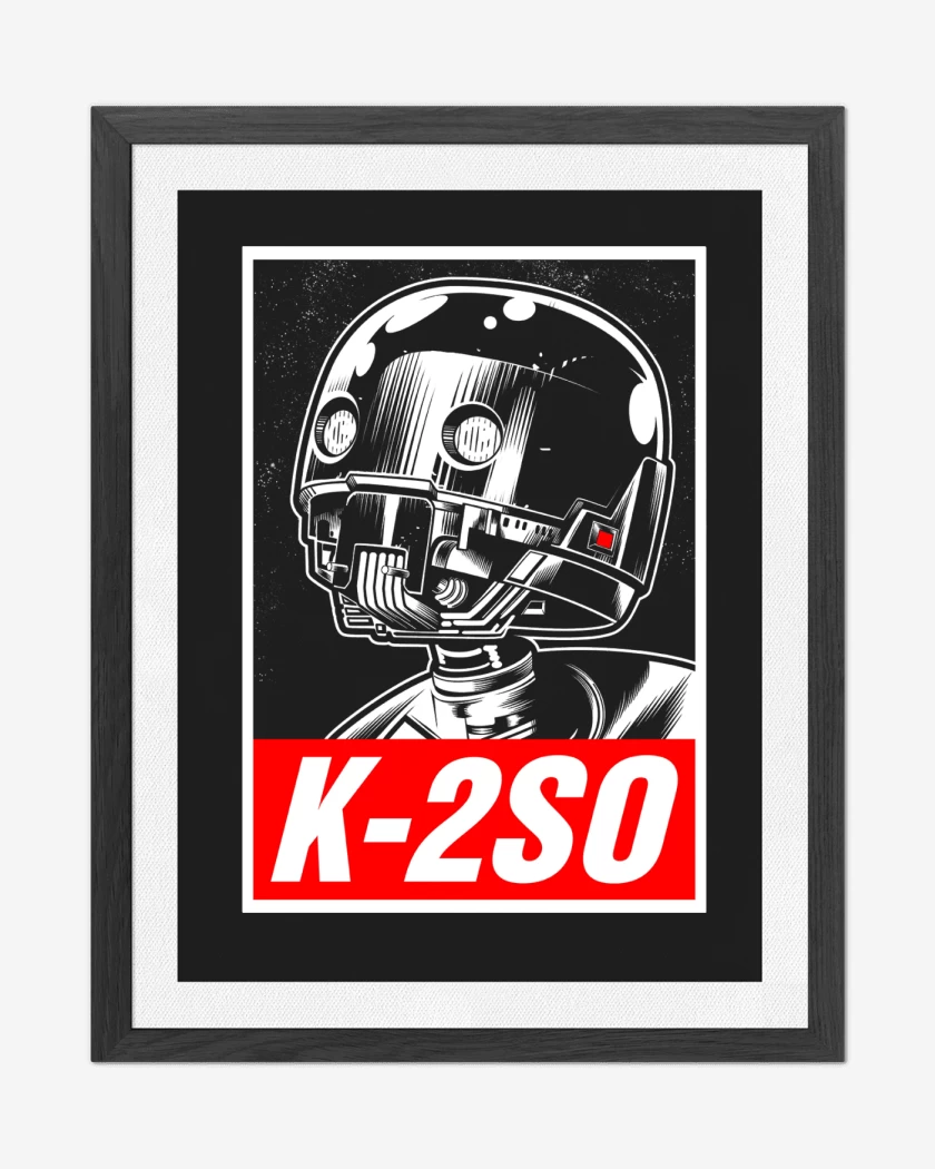 Cuadro decorativo Negro de Star Wars K2SO
