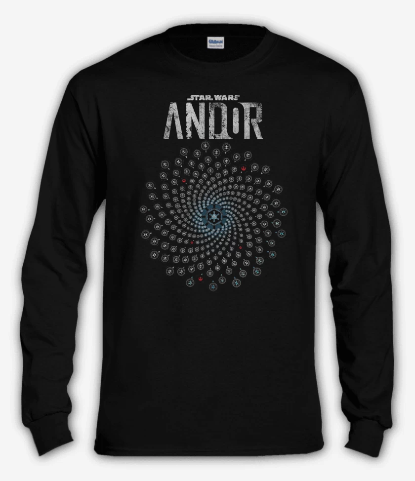 Polera manga larga Star Wars Andor Vortice
