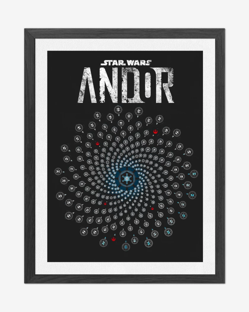 Cuadro decorativo Negro de Star Wars Andor Vortice