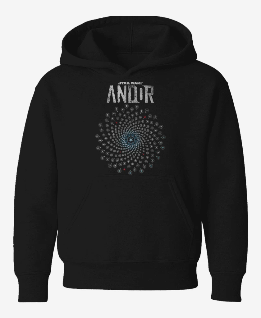 Poleron de niño Negro de Star Wars Andor Vortice